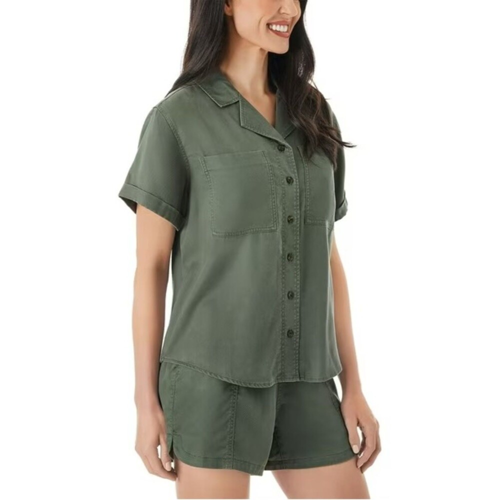 Member's Mark Women's Tencel Camp Shirt Sz XL Never Worn